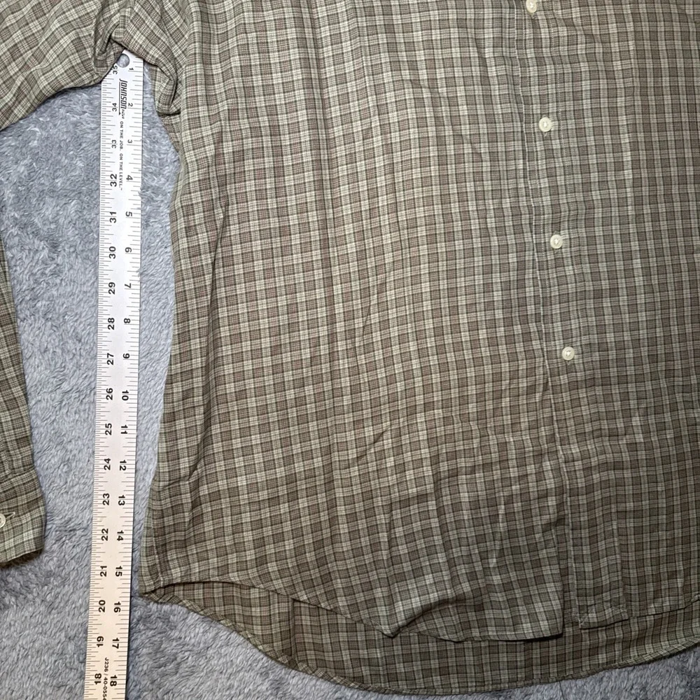 Ralph Lauren Yarmouth Button Down Long Sleeve Men's 16 1/2 36/37 Cotton Plaid